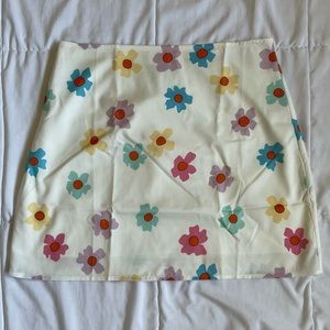 Flower mini skirt